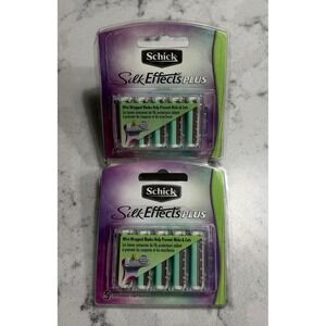 Lot of 2 Schick Silk Effects PLUS Razor Refill Blades (10 Total)NEW Discontinued
